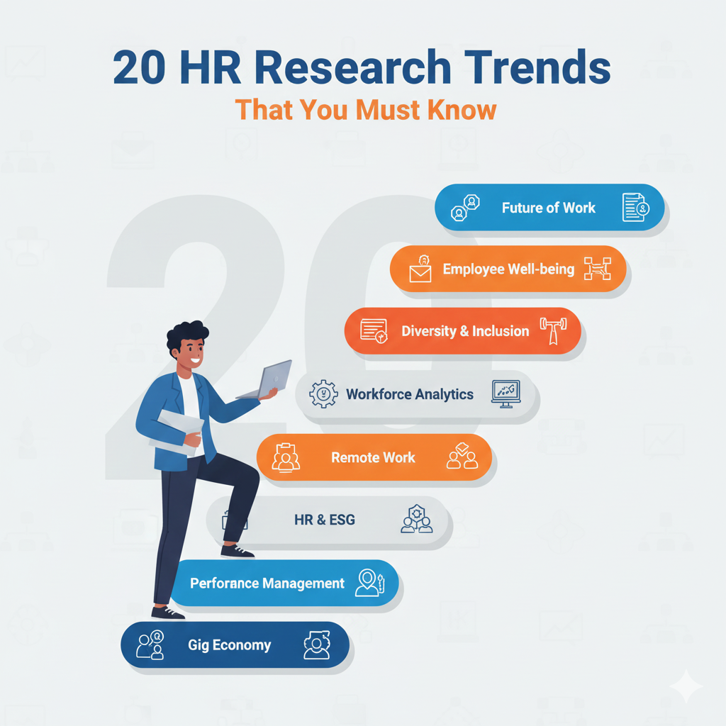 20 แนวโน้มงานวิจัยทรัพยากรมนุษย์ HR Research ที่ต้องรู้ สำหรับนักวิจัยและผู้บริหารองค์กร