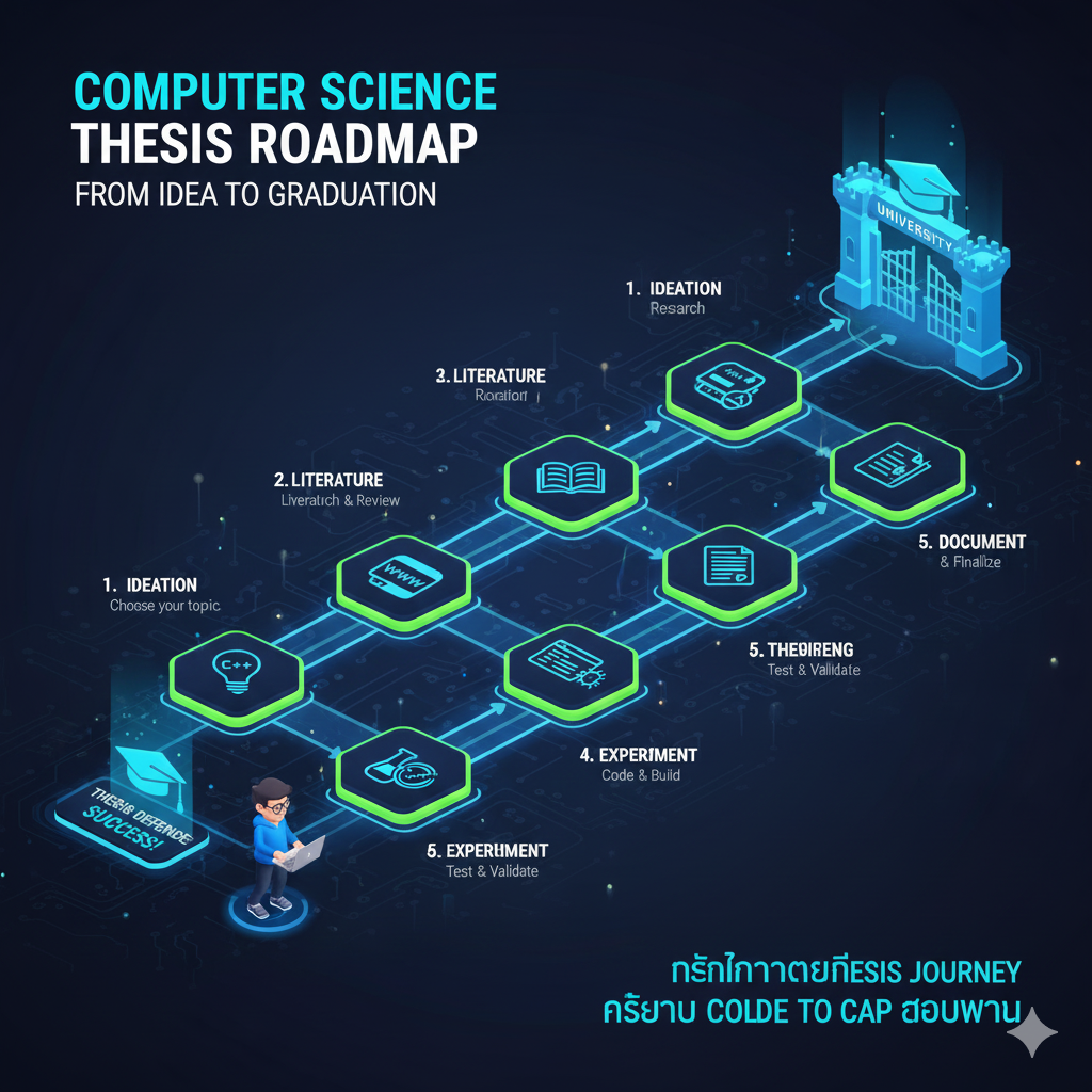 เทคนิคทำธีสิสคอมพิวเตอร์สำหรับนักศึกษา CS IT ตั้งแต่เลือกหัวข้อจนสอบผ่าน