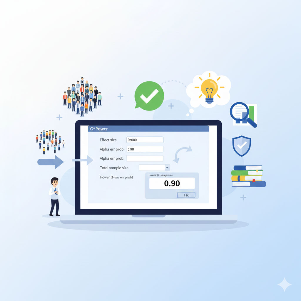 การใช้ G*Power วิเคราะห์ Power Analysis เมื่อกลุ่มตัวอย่างน้อย
