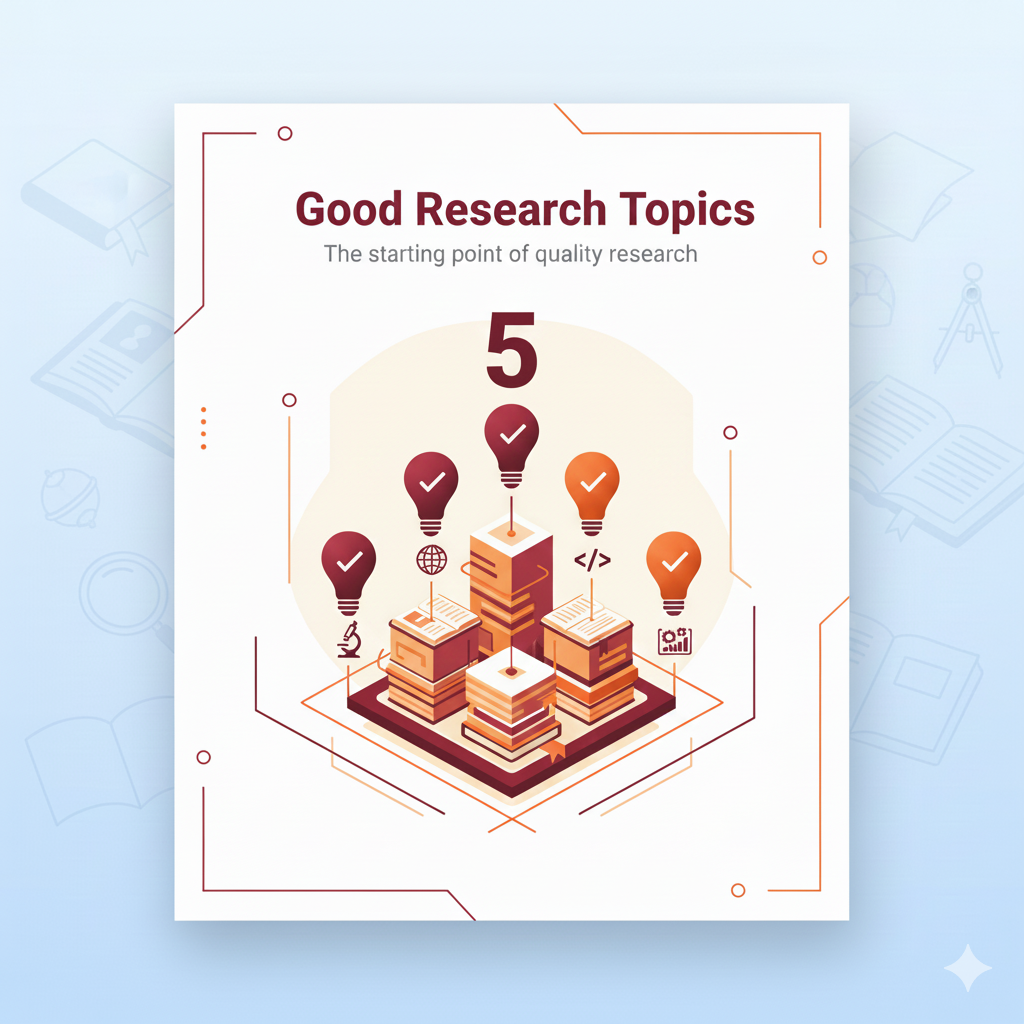 5 หัวข้อวิจัยที่ดี จุดเริ่มต้นของงานวิจัยที่มีคุณภาพสำหรับนักศึกษา