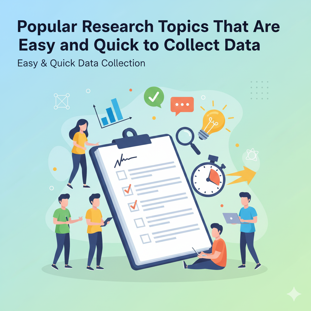 หัวข้องานวิจัยยอดนิยม สำหรับนักศึกษา ใช้เวลาน้อย เก็บข้อมูลง่าย