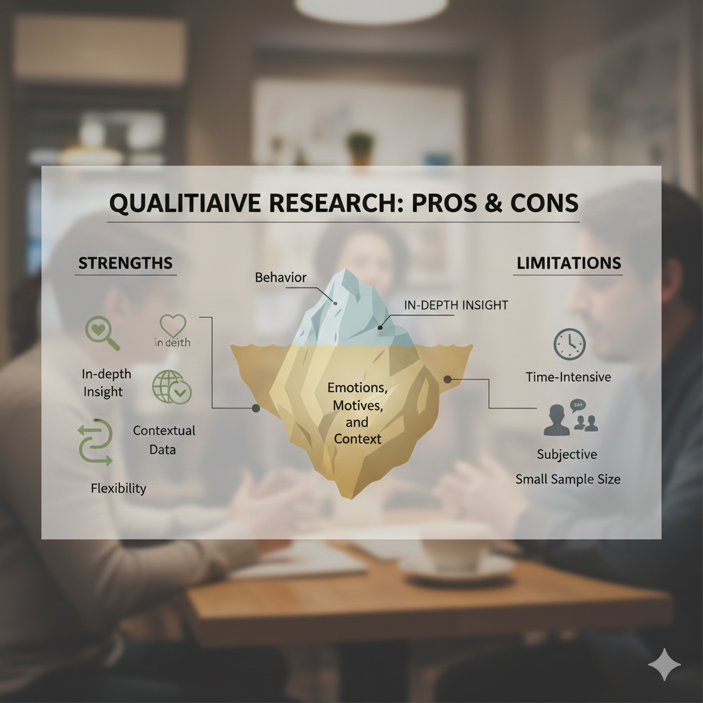 การวิจัยเชิงคุณภาพ ข้อดีและข้อจำกัด อธิบายแนวคิด qualitative research สำหรับนักวิจัย