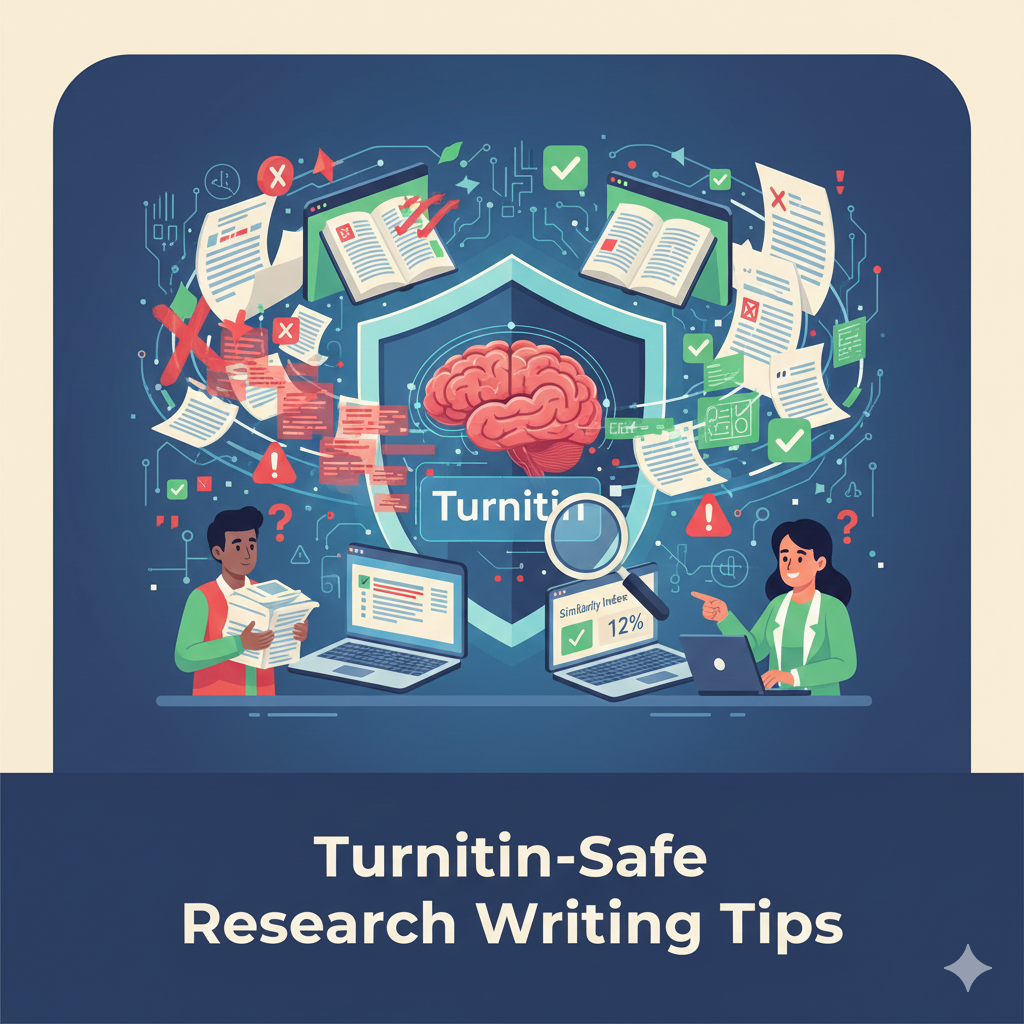เคล็ดลับเขียนงานวิจัยให้ปลอดภัยจาก Turnitin เทคนิคอ้างอิงถูกต้อง ลดความซ้ำ และผ่านการตรวจ Plagiarism