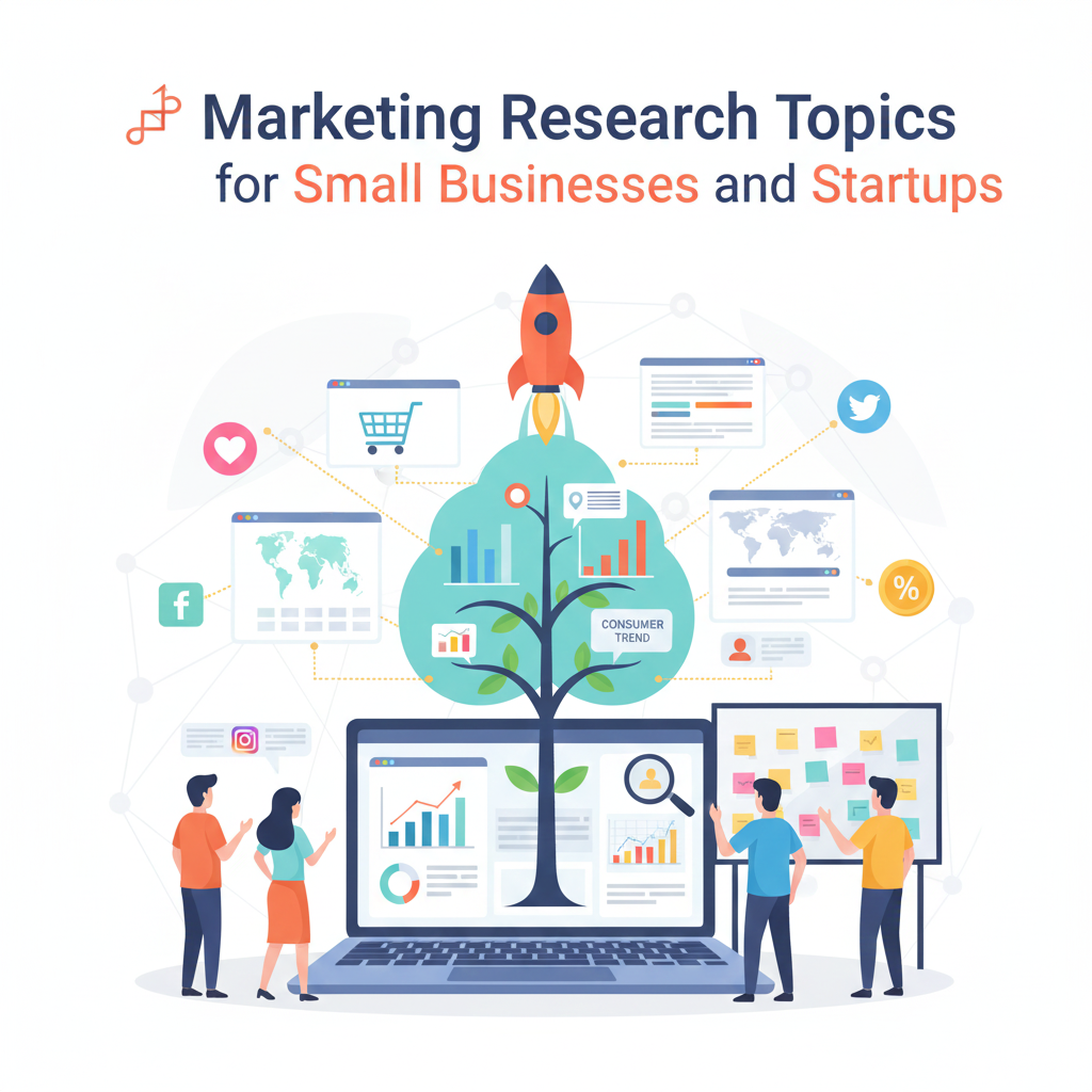 หัวข้องานวิจัยการตลาดธุรกิจขนาดเล็กและสตาร์ทอัพ สำหรับนักศึกษาและผู้ประกอบการ