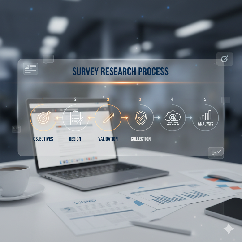 ขั้นตอนการทำแบบสำรวจ Survey ตั้งแต่การออกแบบแบบสอบถามจนเก็บข้อมูลจริงสำหรับงานวิจัย