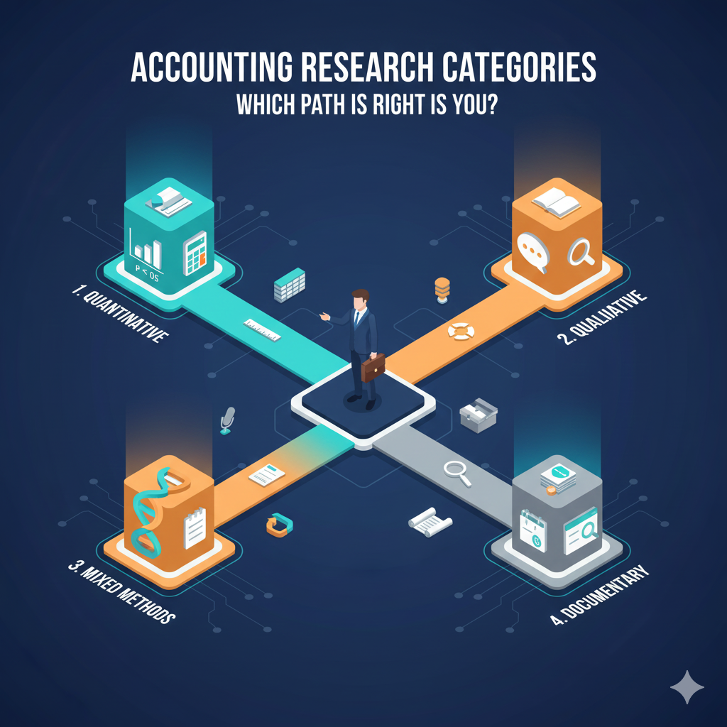 สรุปประเภทงานวิจัยการบัญชี พร้อมแนวทางเลือกให้เหมาะกับหัวข้อวิจัย